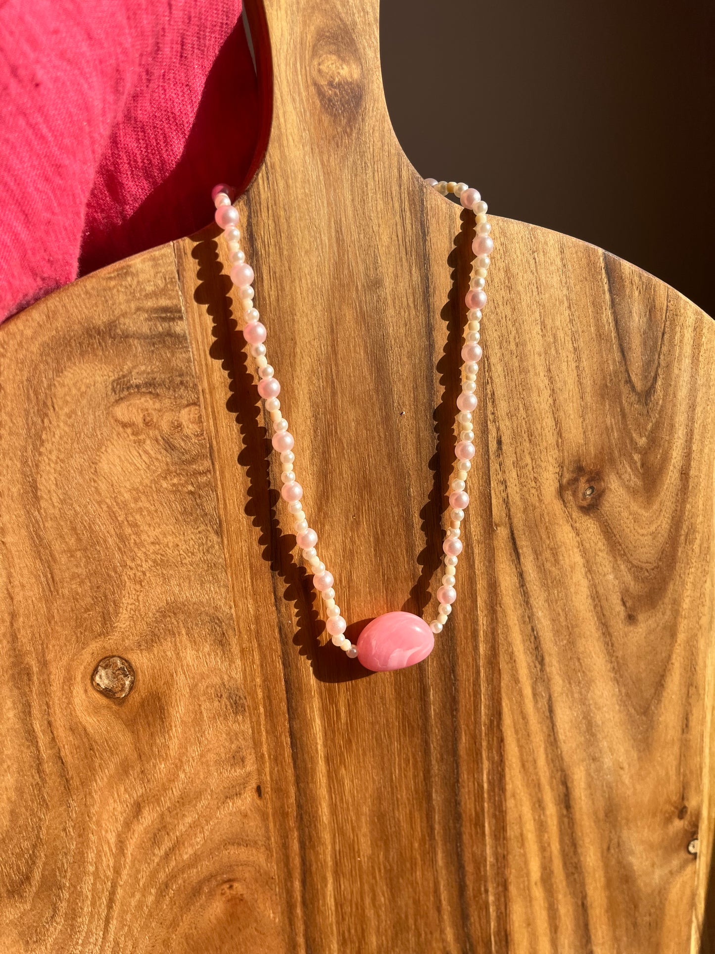 Pink Pearl halskæde (Upcycled)