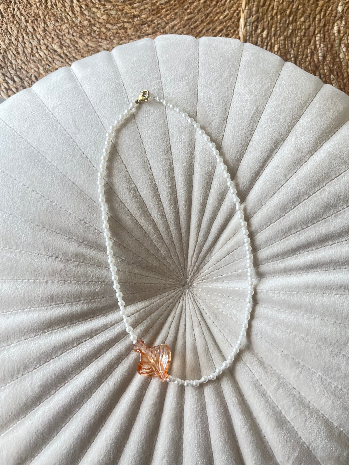 Peach Leaf halskæde