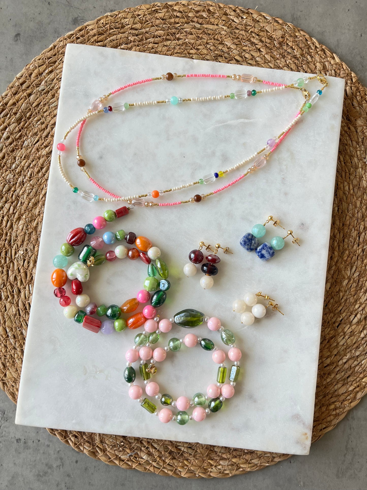 Blue Stone øreringe (Upcycled)