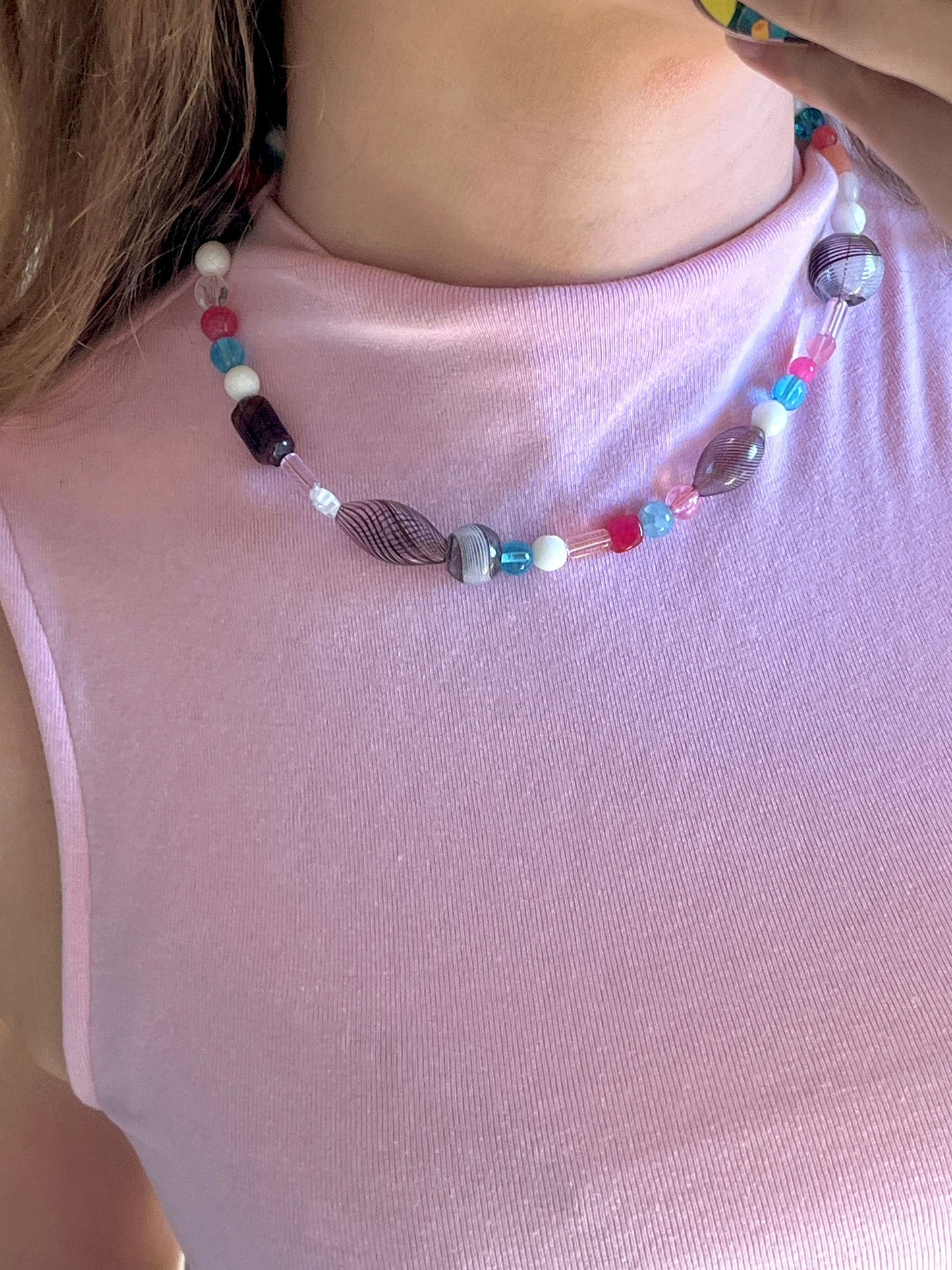 Rosy Twilight halskæde (Upcycled)