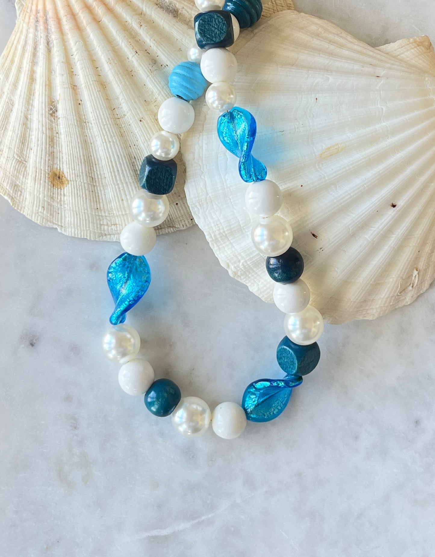 Blue Lagoon halskæde (Upcycled)