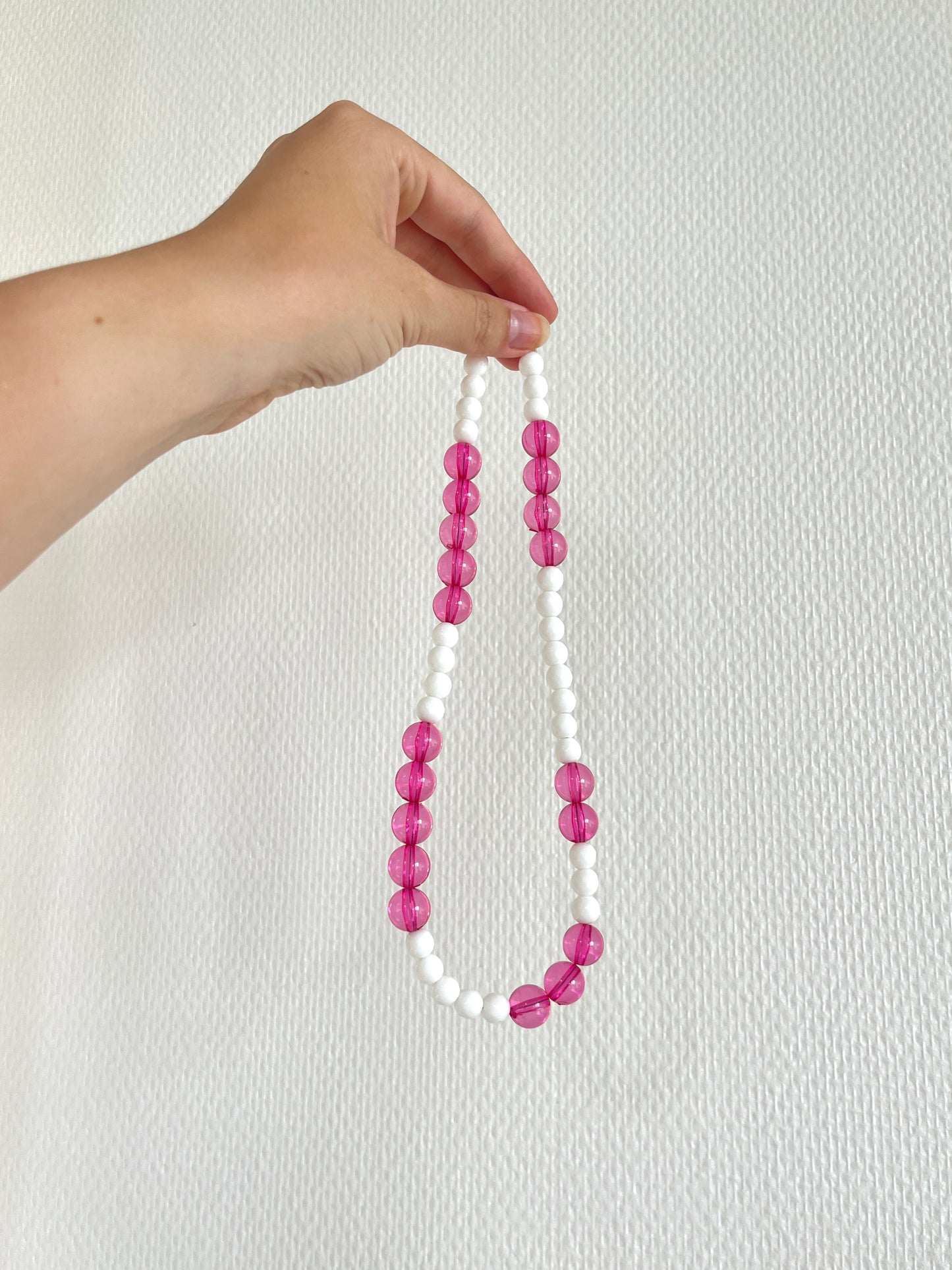 Pink Frost halskæde (Upcycled)
