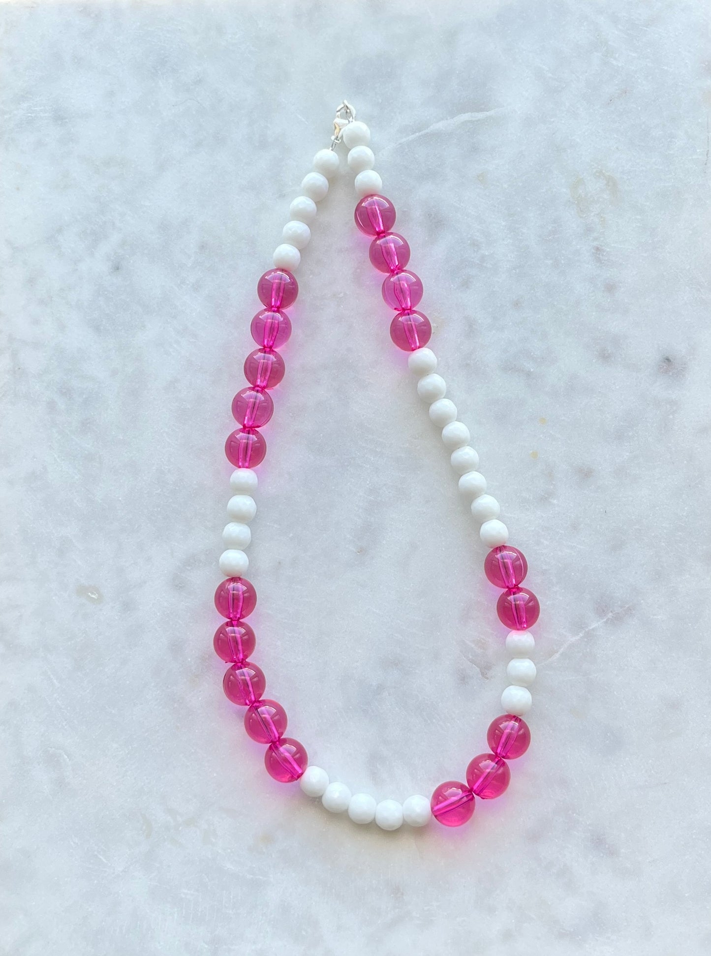 Pink Frost halskæde (Upcycled)